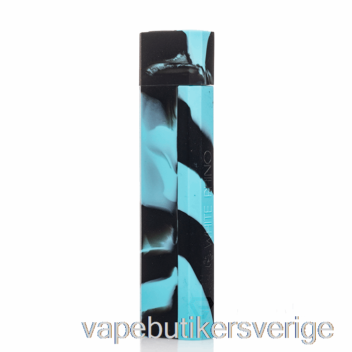 Vape Sverige Vit Rhino Silikon Dutta Ut [pyrex] Turkossvart